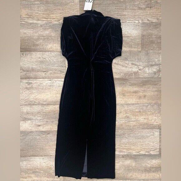 RARE!!! ZARA BLOGGER FAVE! High Collar Midi Dress NWT - Picture 16 of 16